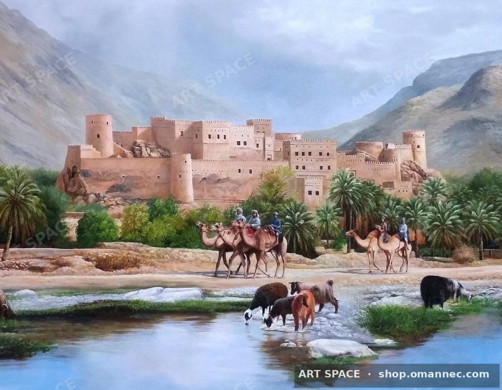 الرحلة — لوحة للدكتور سعود الحنيني